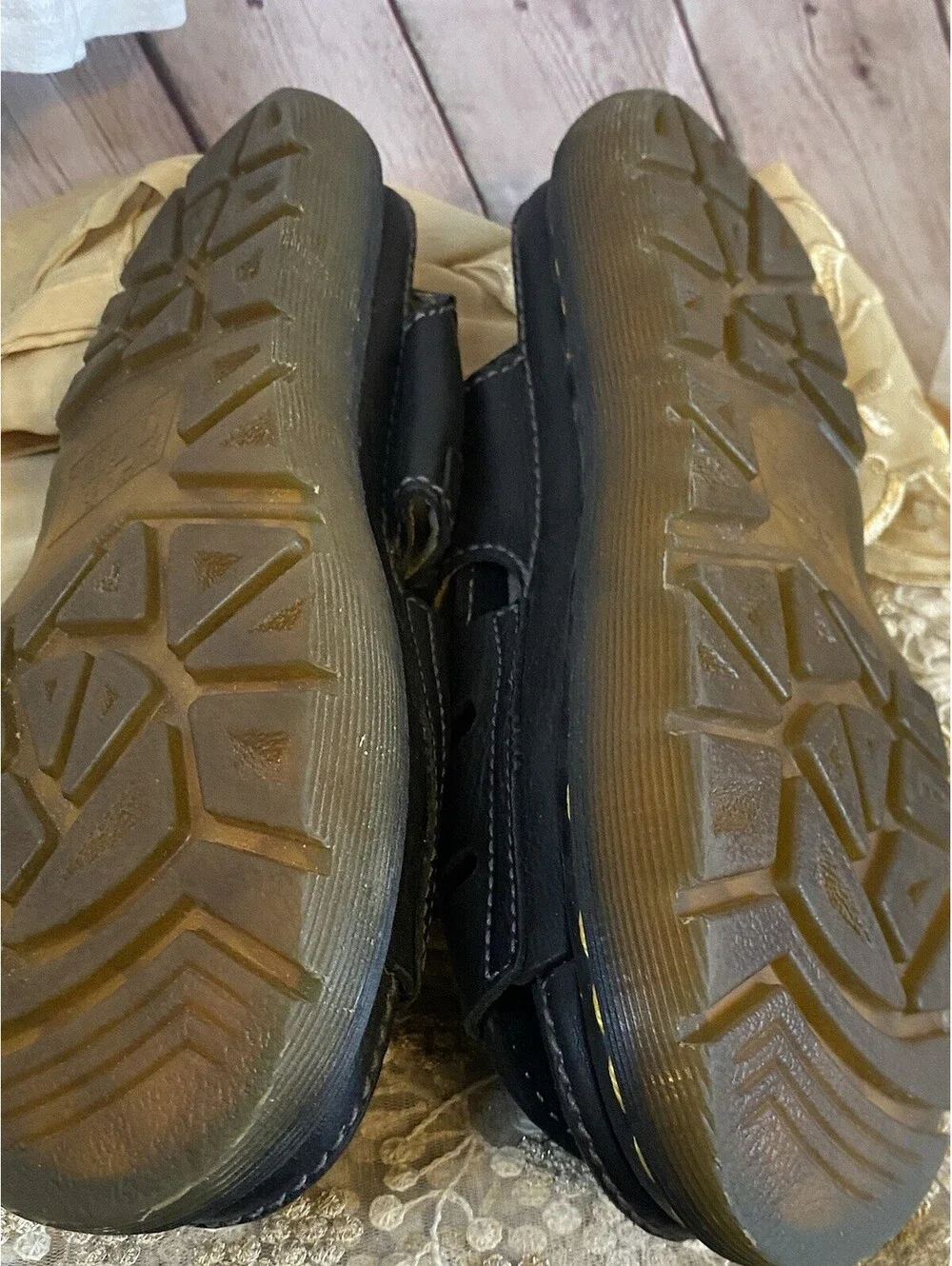 Sz 8 - Dr. Martens 8092 Fisherman's Brown Chunky Sandal US Size 11 Y2K